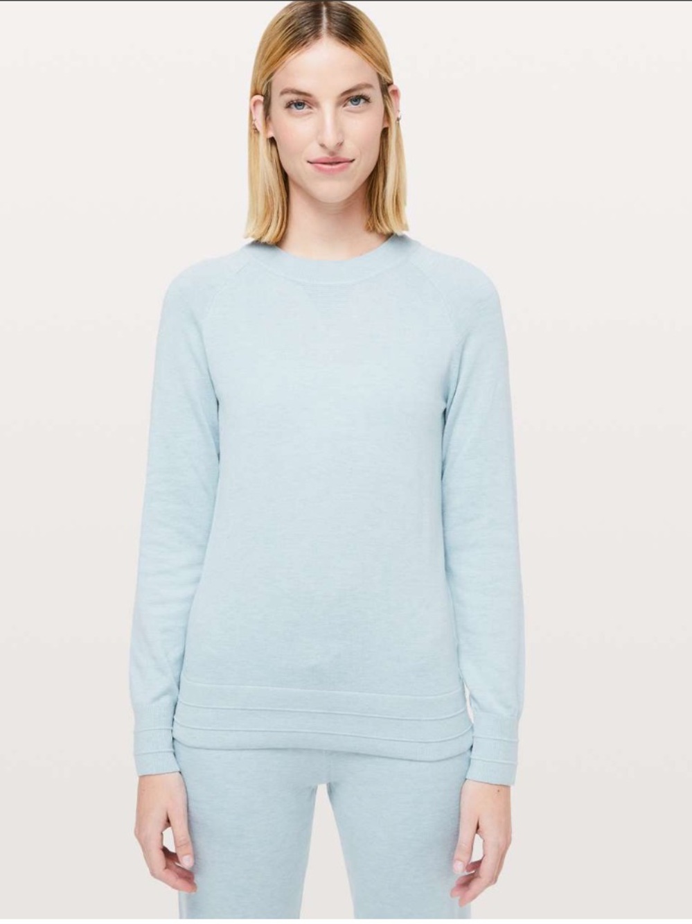 Lululemon Après Your Way Sweater Heathered Starlight Blue CashLu Knit Soft
